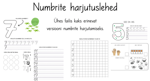 Numbrite harjutuslehed